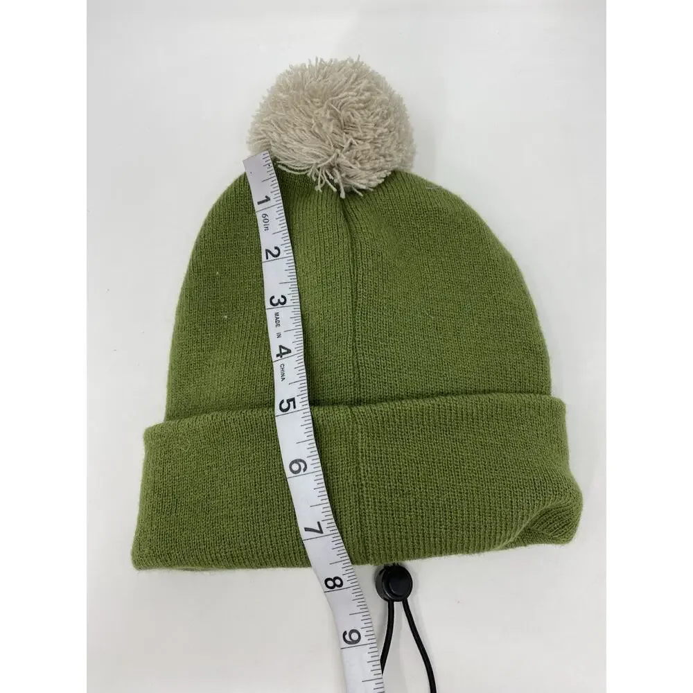 Pawsitively Fun Owner and Pet Beanie Hats Rule Maker Breaker Green Pom Pom NWT